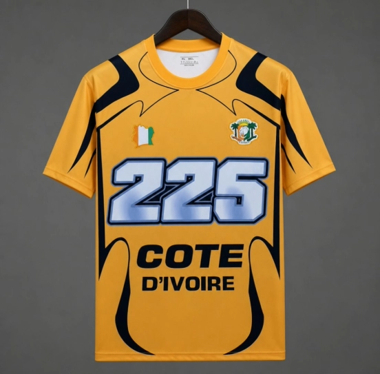 2026 Ivory Coast Côte d'Ivoire Yellow "225" Special Edition Jersey