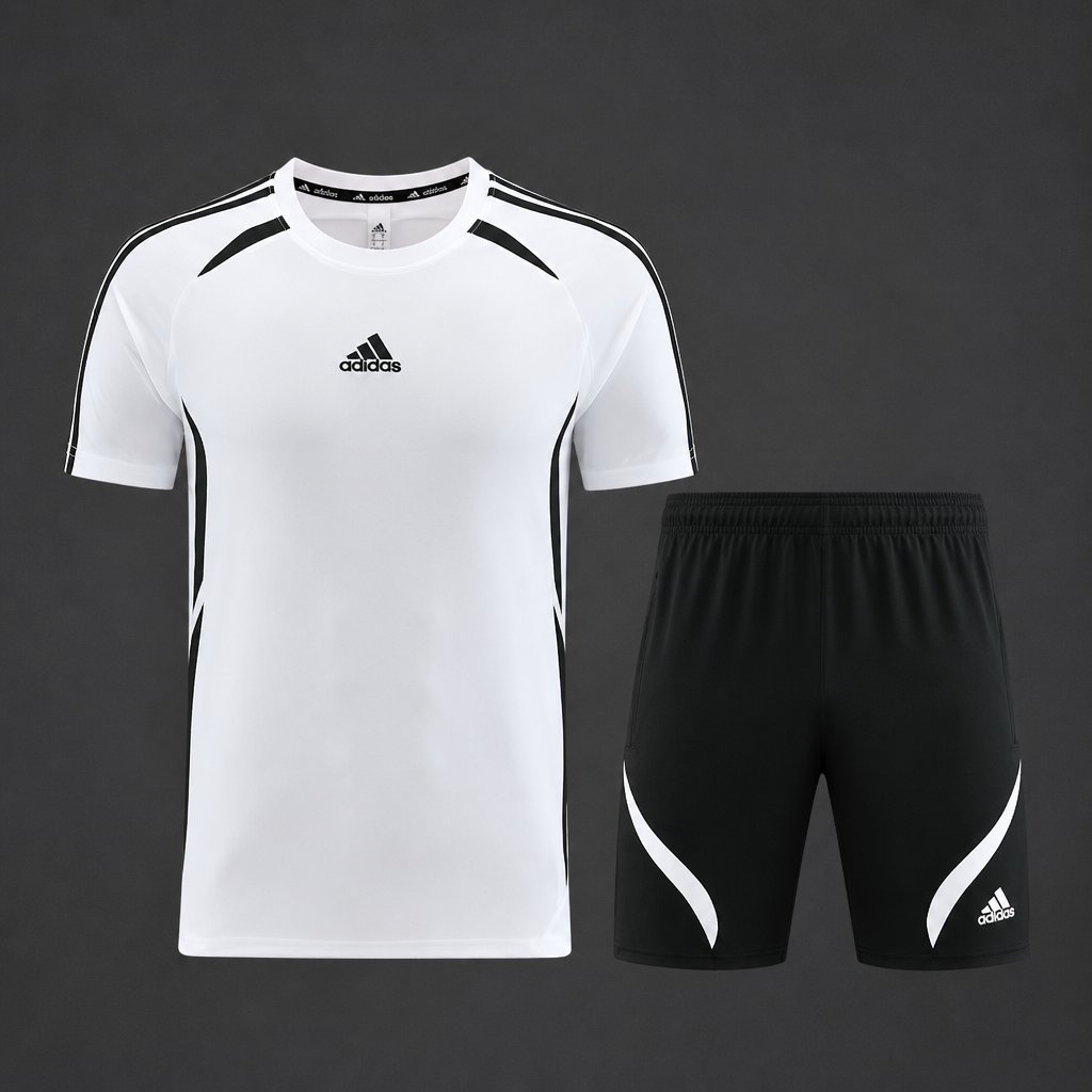 26/27 Adidas 16 White Short Sleeve+Soccer Shorts