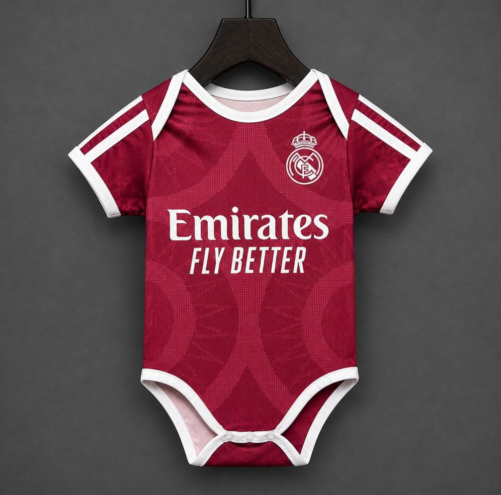 26/27 Real Madrid Third Pink Baby Romper Jersey