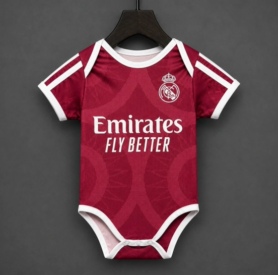 26/27 Real Madrid Third Pink Baby Romper Jersey