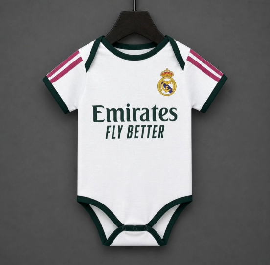 26/27 Real Madrid Home Baby Romper Jersey